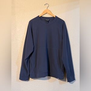 Patagonia Men’s Navy Fleece Crewneck Pullover, Sz LG